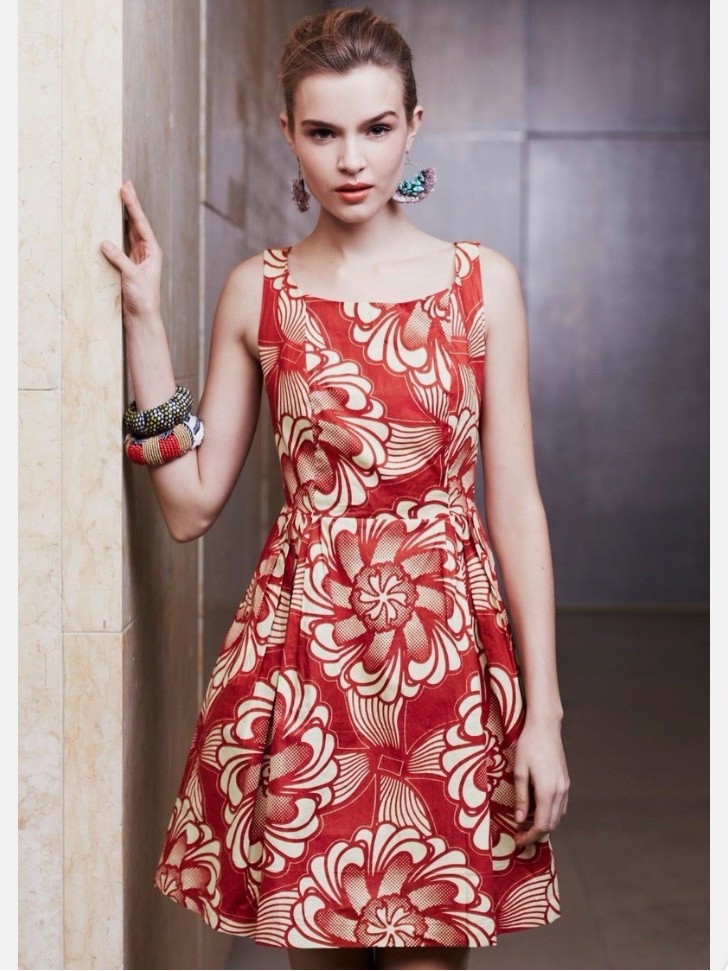 Anthropologie Legend & Song Dutch Wax Dawa Dress